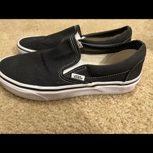 Black slip on vans